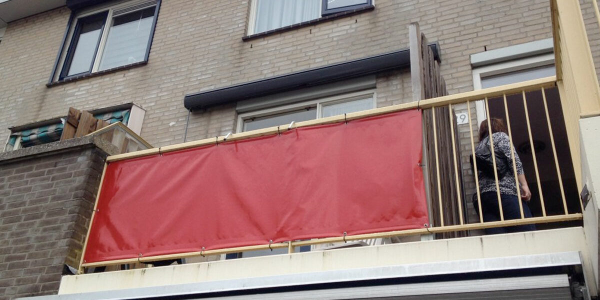 balkondoek rood