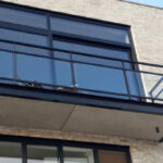 glas balustrade om balkon
