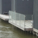 glazen balkonhek rvs staanders