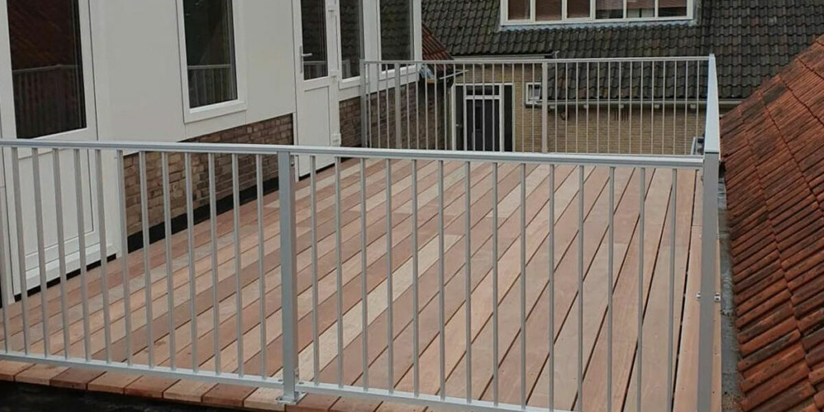 Balustrade van aluminium
