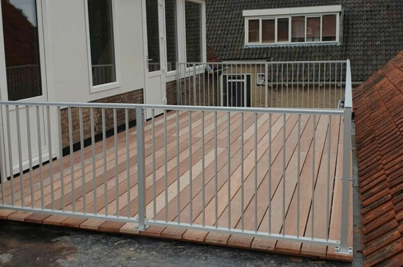 Balustrade van aluminium