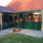 Verandazeil met raam en deur