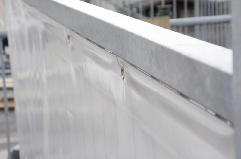 Balkondoek in de winter