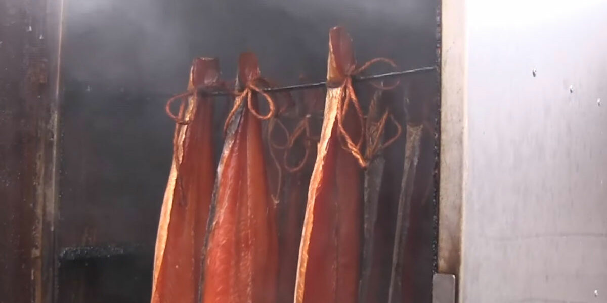 Zalm uit de rookton