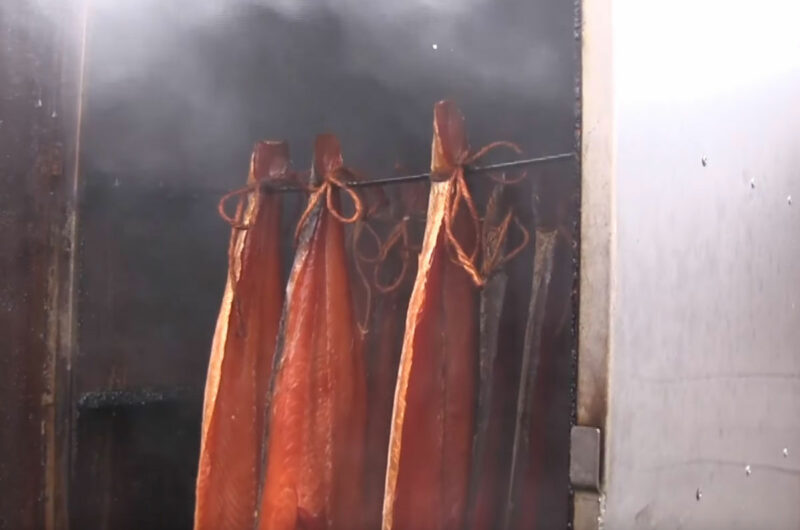 Zalm uit de rookton