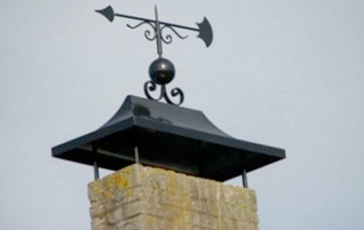 Schoorsteenkap voor houtkachel van RVS