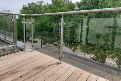 Nadelen rvs balustrade
