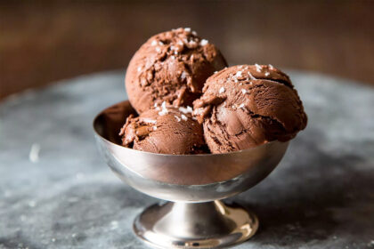 Chocolade sorbetijs