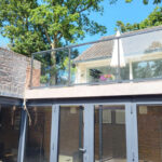 Glazen balustrade voor doe het zelver