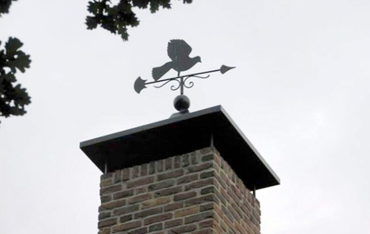 oude schoorsteenkap vervangen