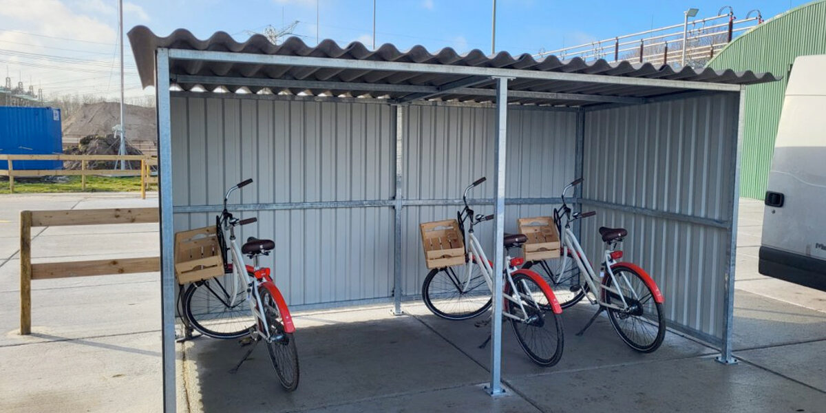 ijzeren fietsenstalling