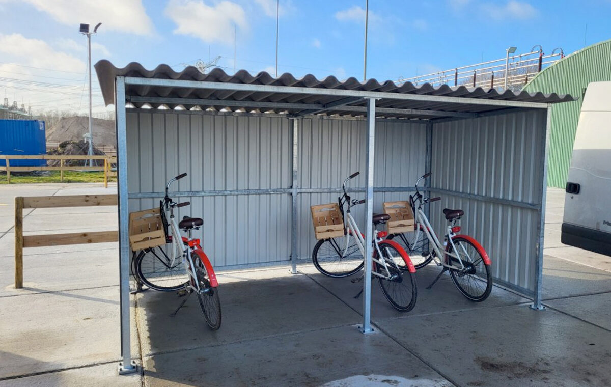 ijzeren fietsenstalling