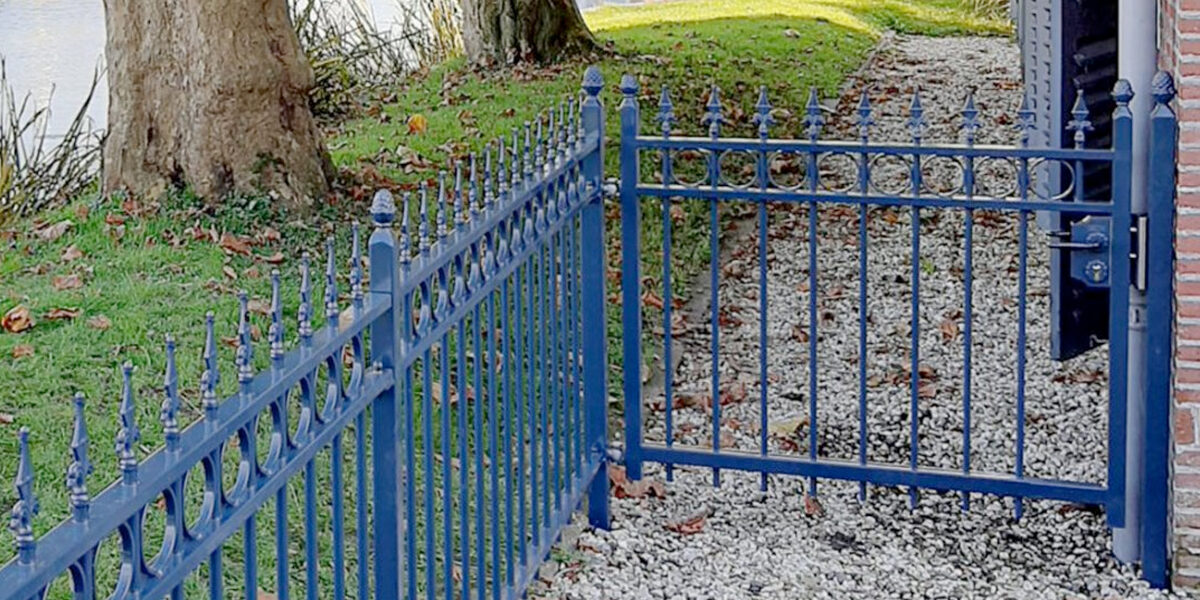 Tuinhekwerk van staal