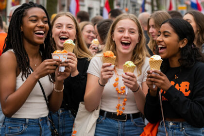 IJs verkopen op koningsdag