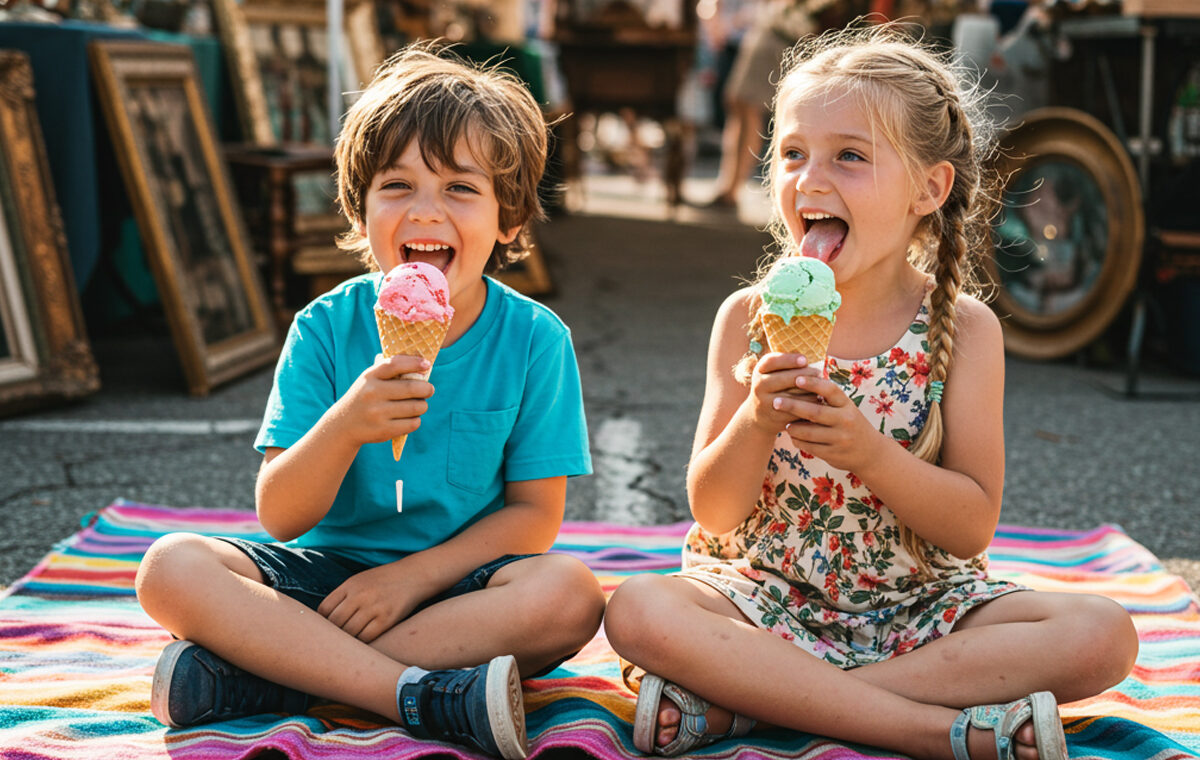 ijscokar rommelmarkt