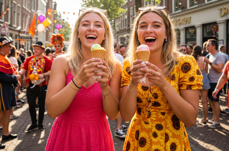 Schepijs op koningsdag