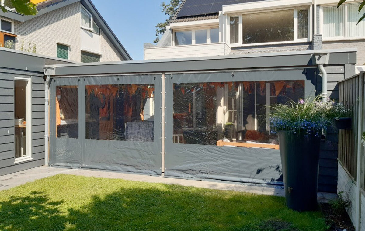 Winteravonden met een verandazeil