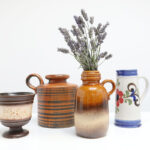 bloemen in retro vaas