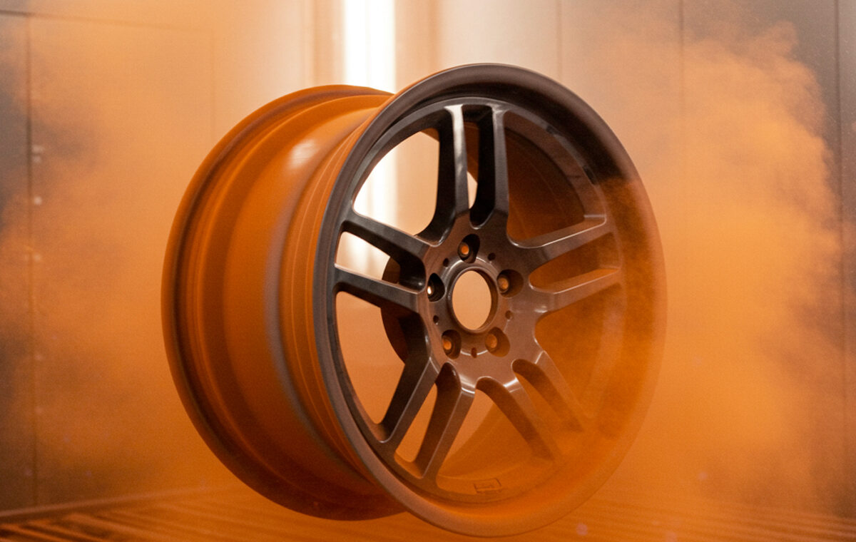 poedercoaten van motorvelgen