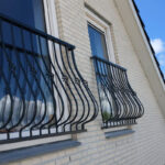 Stalen franse balkonhekken en privacy