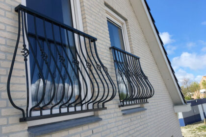 Stalen franse balkonhekken en privacy