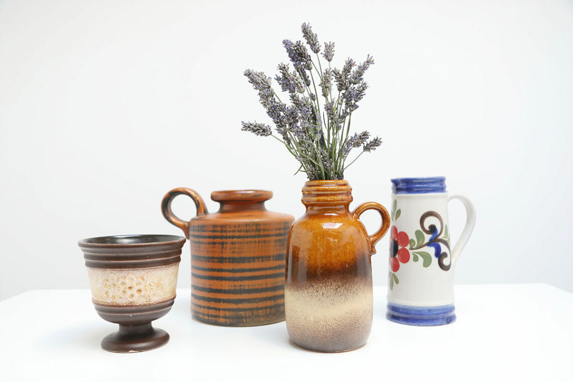 vintage vazen pimpen