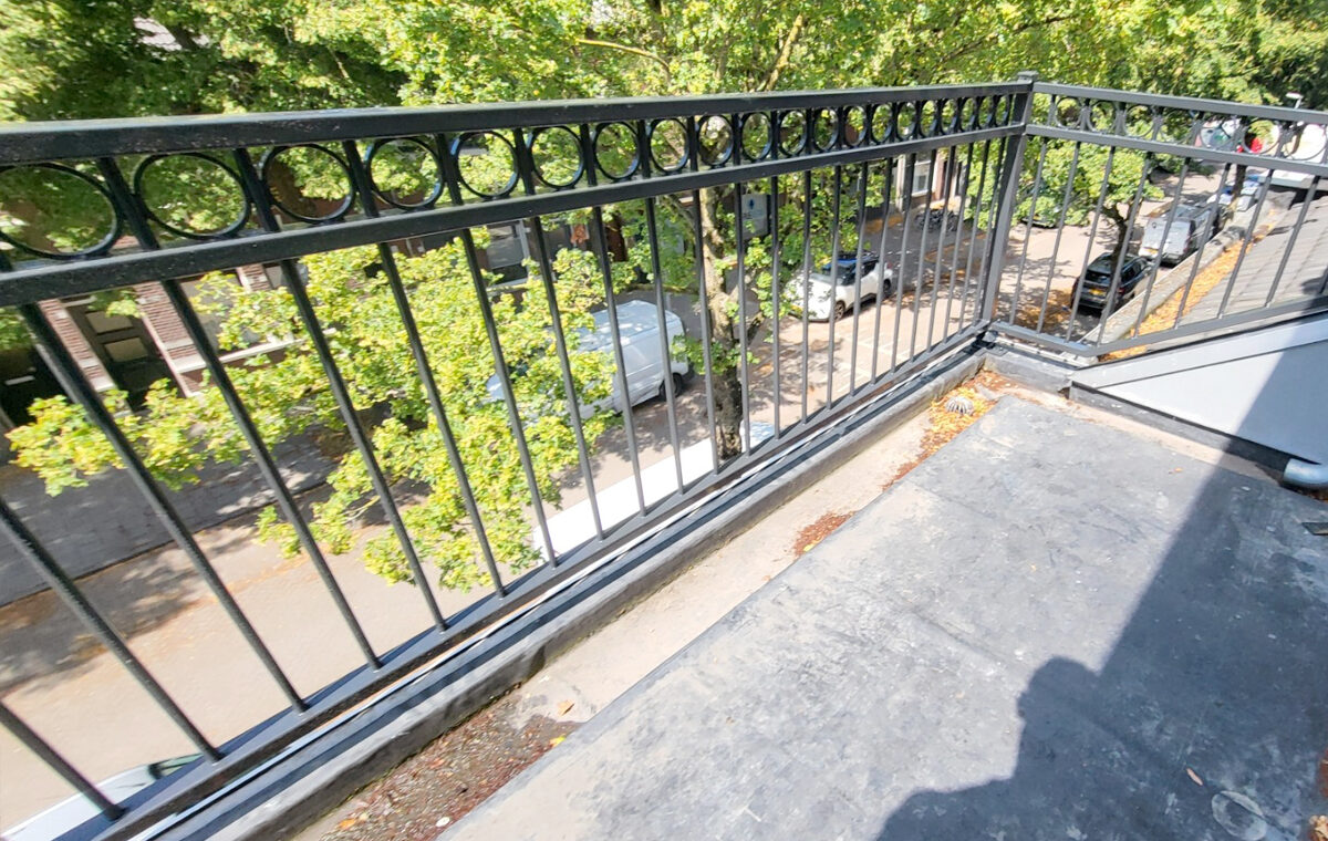 Balustrade voor balkon van staal