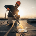 Waarom moet er grind op een bitumen dak