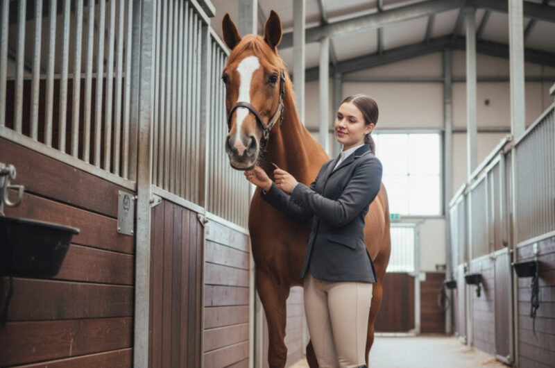 Paardenboxen laten plaatsen