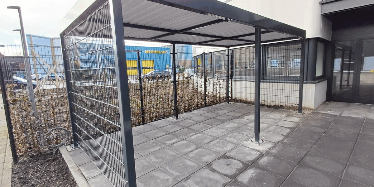 Stalen fietsenhok laten plaatsen