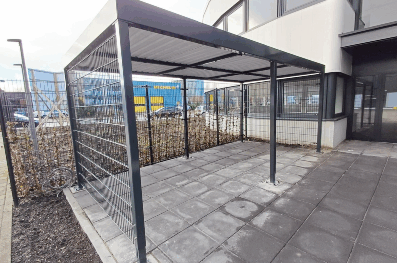 Stalen fietsenhok laten plaatsen