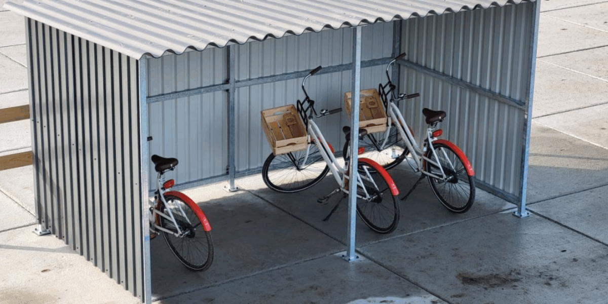 Stalen fietsenhok laten plaatsen