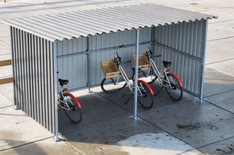 Stalen fietsenhok laten plaatsen