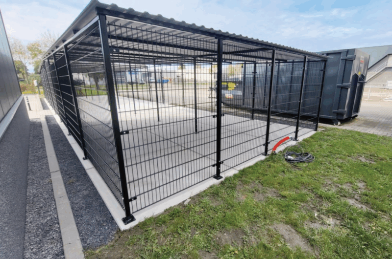 Stalen fietsenhok laten plaatsen