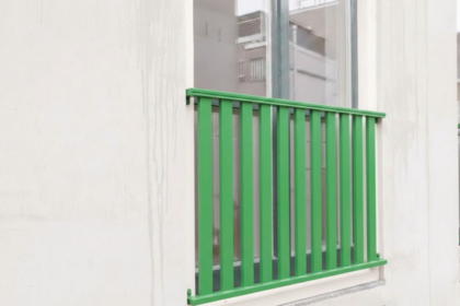 Frans balkonhekwerk groen