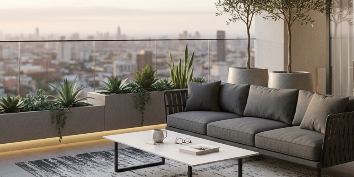 Klein balkonnetje inrichten