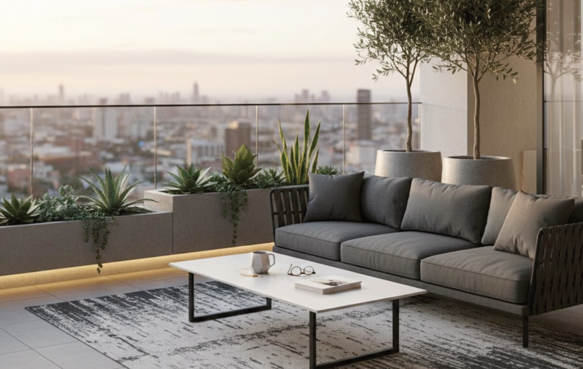 Klein balkonnetje inrichten