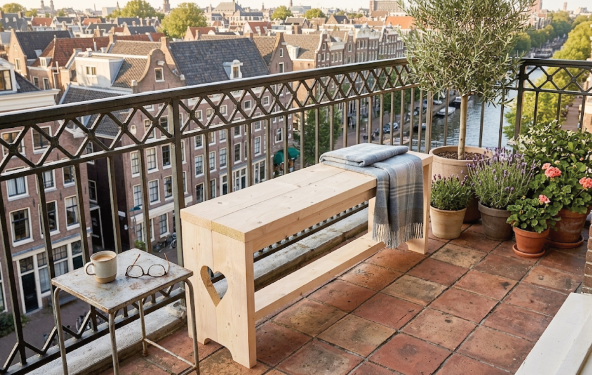 balkon bankje op maat