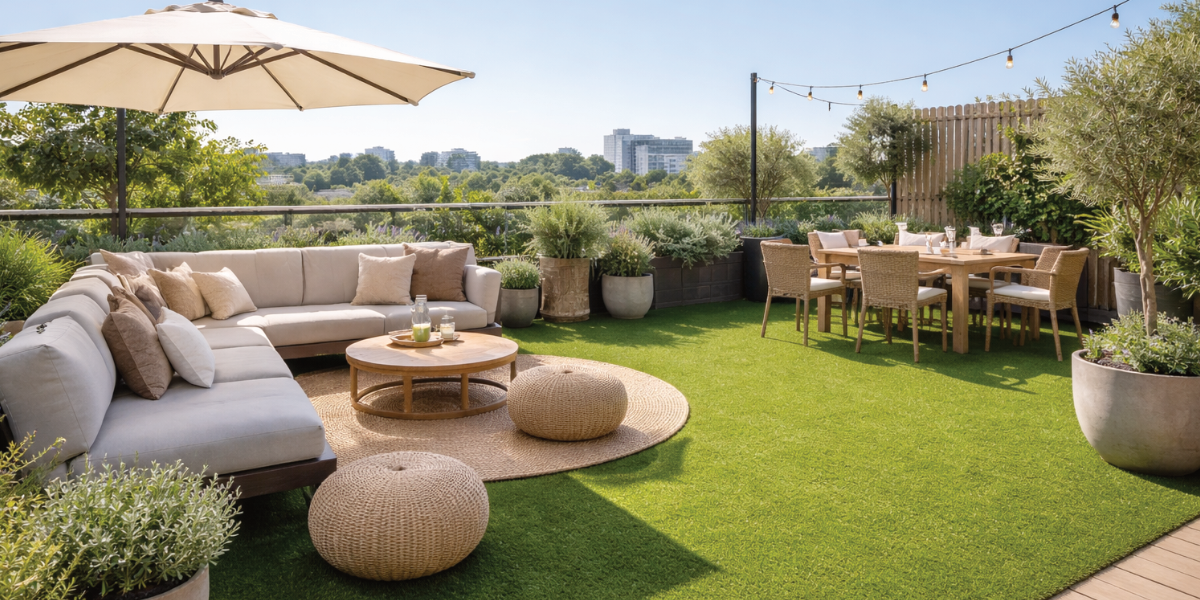 Kunstgras op dakterras