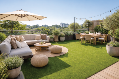 Kunstgras op dakterras