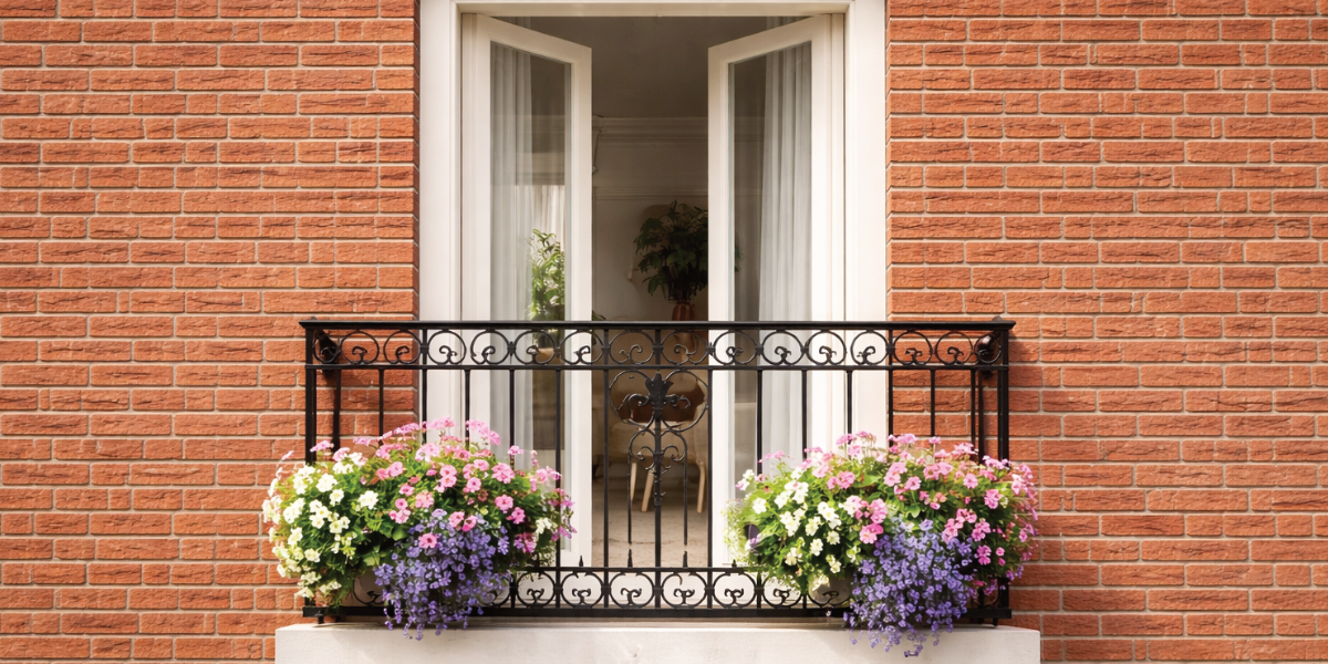 Kunststof kozijn voor Frans balkon